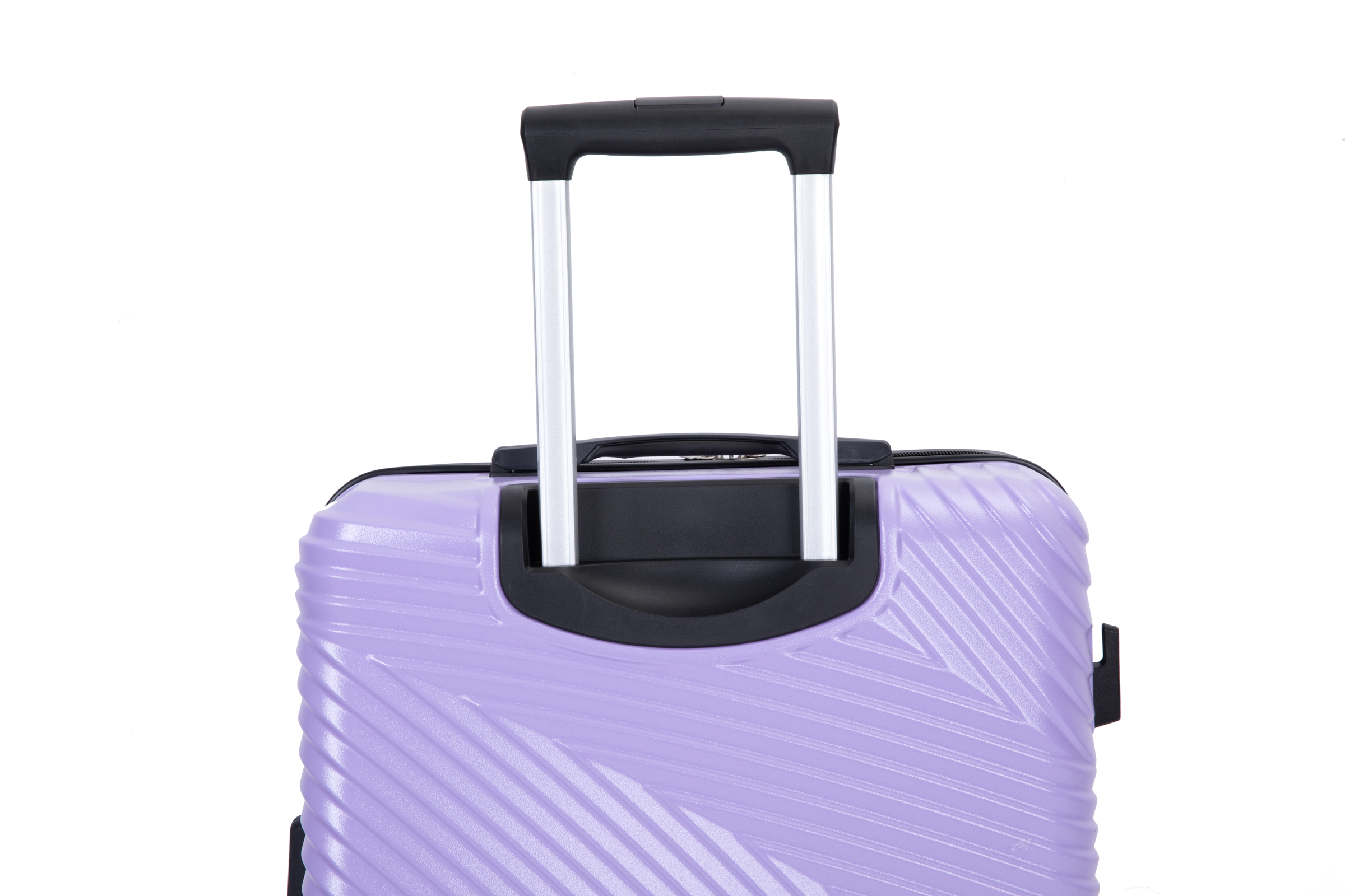 3 Piece Luggage Sets PC+ABS Lightweight Suitcase with Two Hooks Spinner Wheels (20/24/28) Light Purple - Image 13