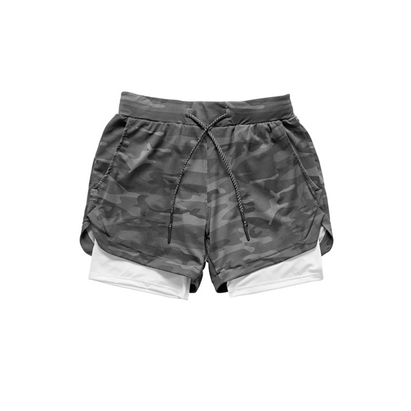 Camo Running Shorts Men 2 In 1 Double-deck Quick Dry GYM Sport Shorts Fitness Jogging Workout Shorts Men Sports Short Pants – Image 3