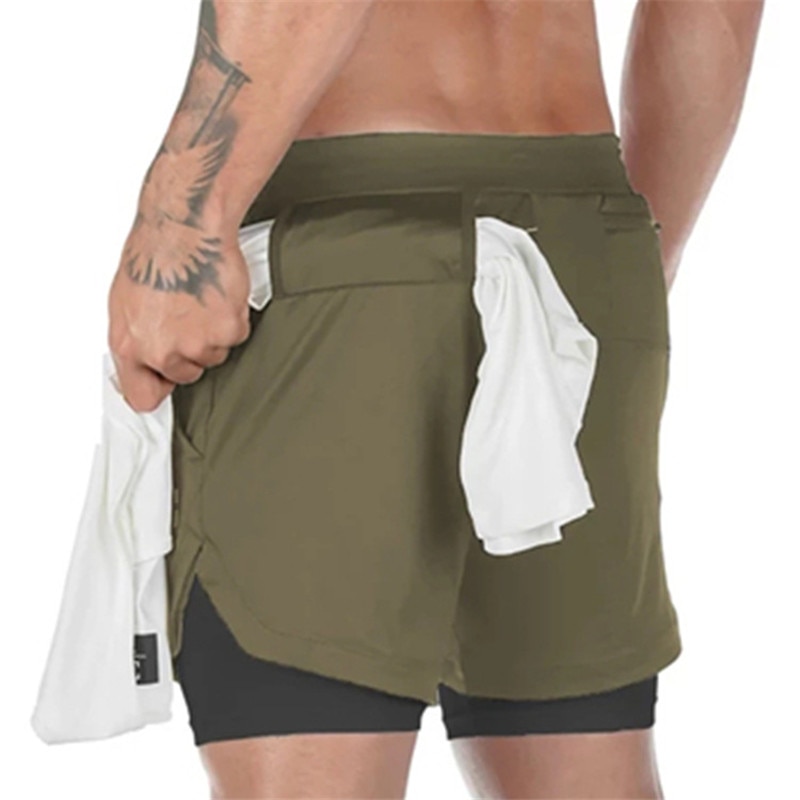 Camo Running Shorts Men 2 In 1 Double-deck Quick Dry GYM Sport Shorts Fitness Jogging Workout Shorts Men Sports Short Pants – Image 10