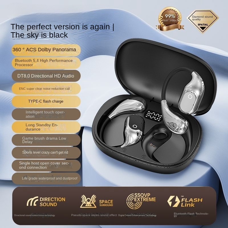 Hang Ear Bluetooth Headphones Wireless Earless Headphones - Image 6