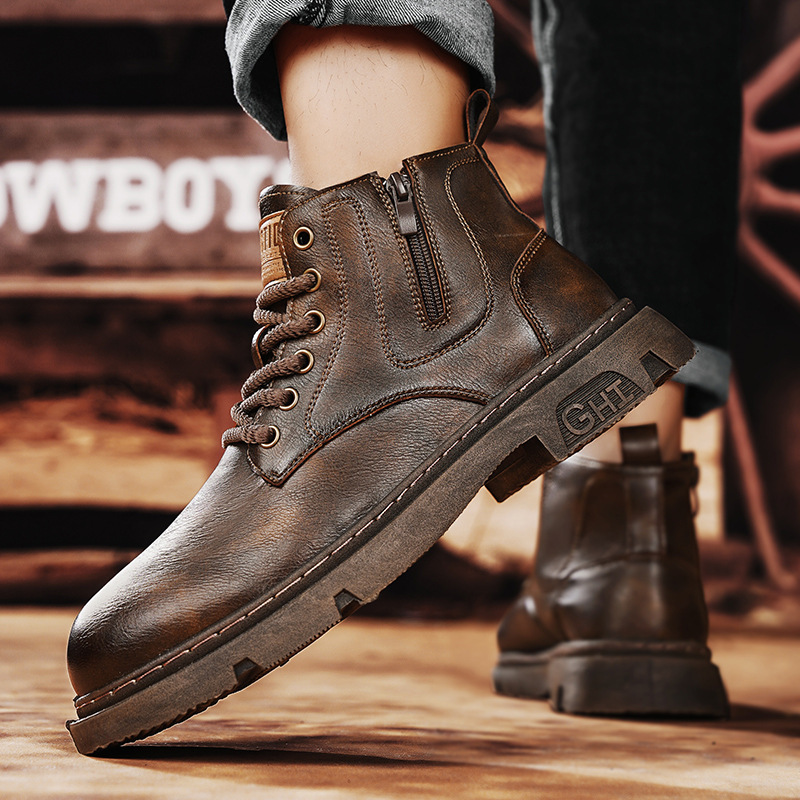 Men's British style short boots - Image 2