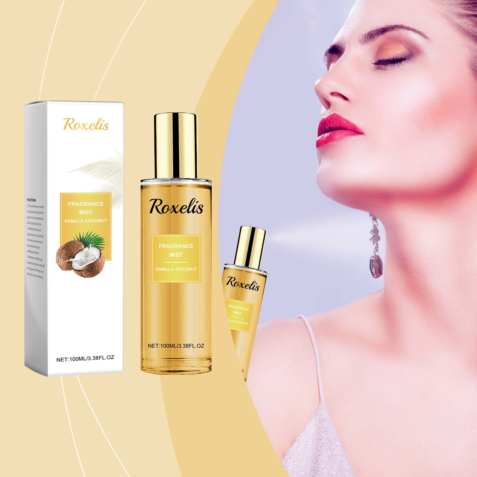 Roxelis Vanilla Coconut Fragrance Spray - Image 2