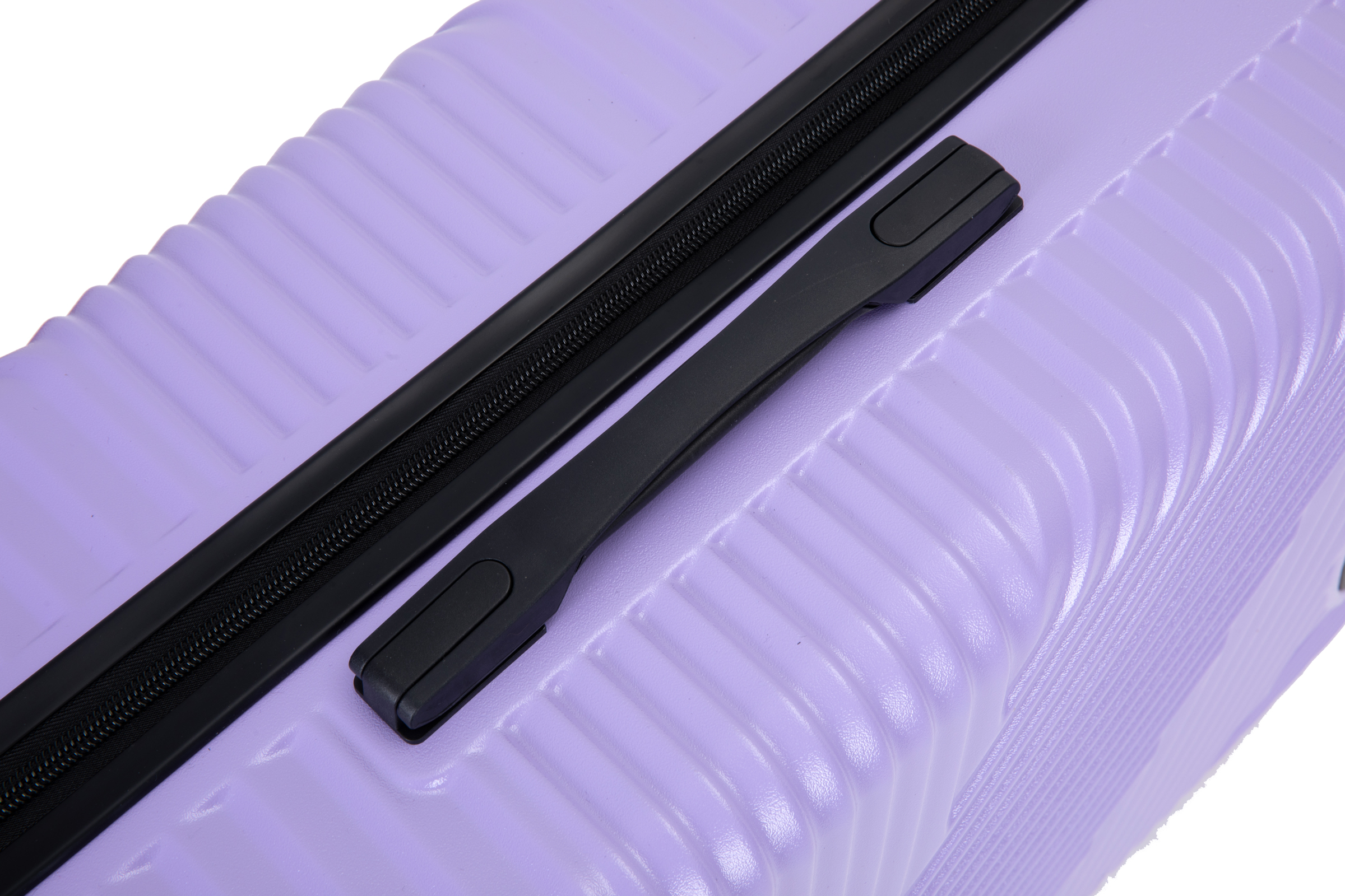 3 Piece Luggage Sets PC+ABS Lightweight Suitcase with Two Hooks Spinner Wheels (20/24/28) Light Purple - Image 12