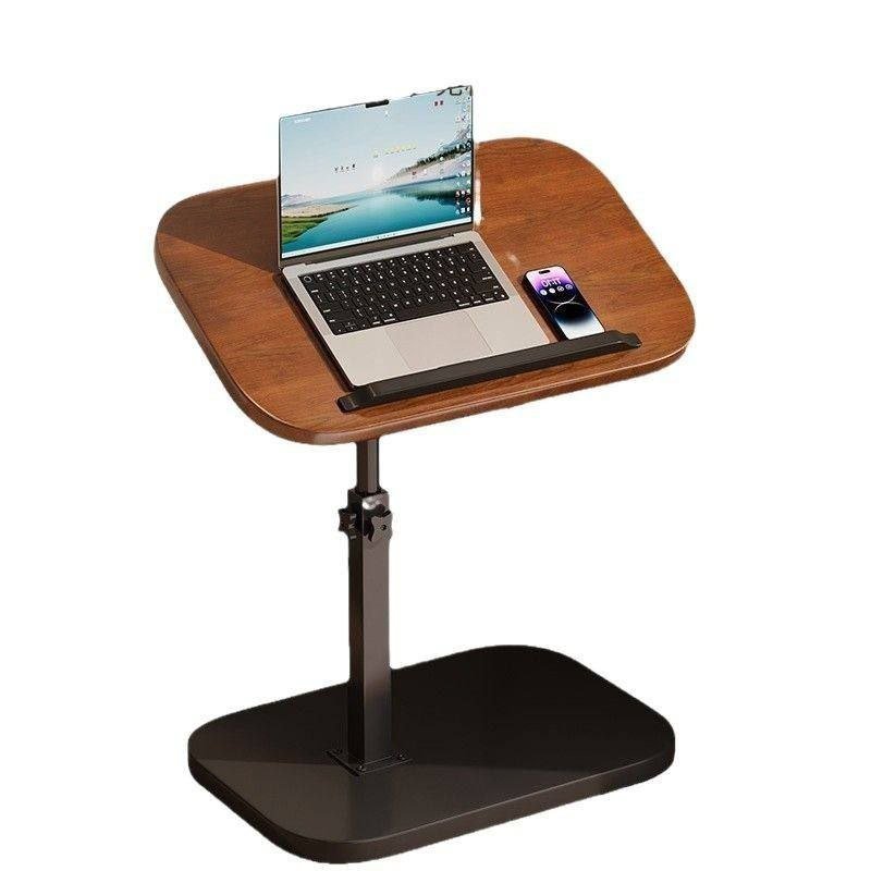 Table d'appoint ergonomique et réglable pour ordinateur portable — Finition Bois & Métal